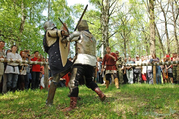 Битва рыцарей средневековья